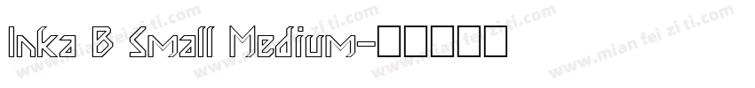Inka B Small Medium字体转换